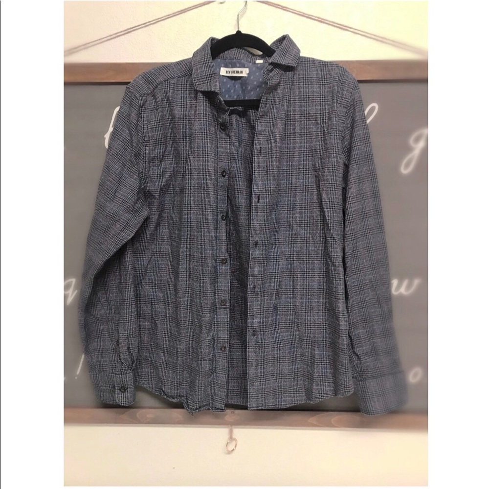 men’s button down long sleeve shirt